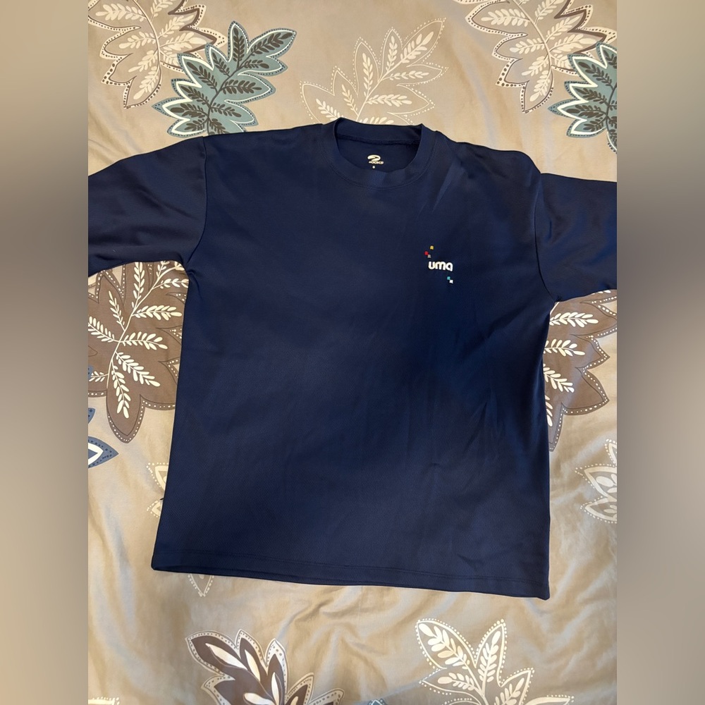 Brooks Navy Blue Short Sleeve Tee